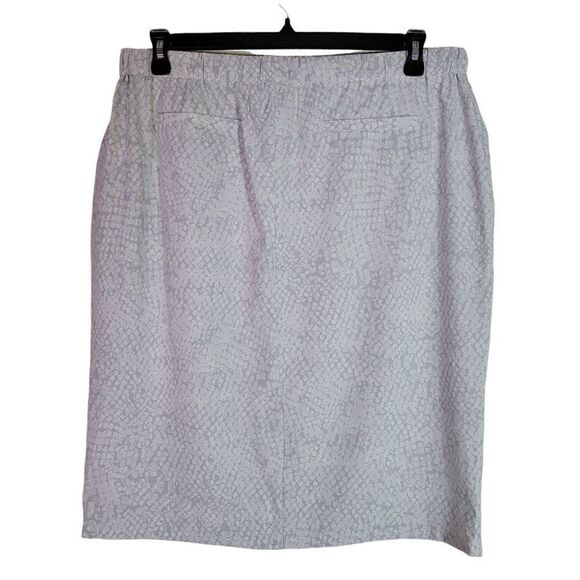 Calvin Klein Gray Lightweight Pencil Skirt (Size XL) - Picture 2 of 5